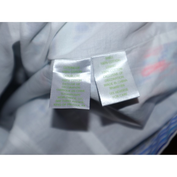 Lilly Pulitzer Gabby Dress Women 4 Blue Party Wave Breakwater Print Shift EUC - Picture 6 of 6